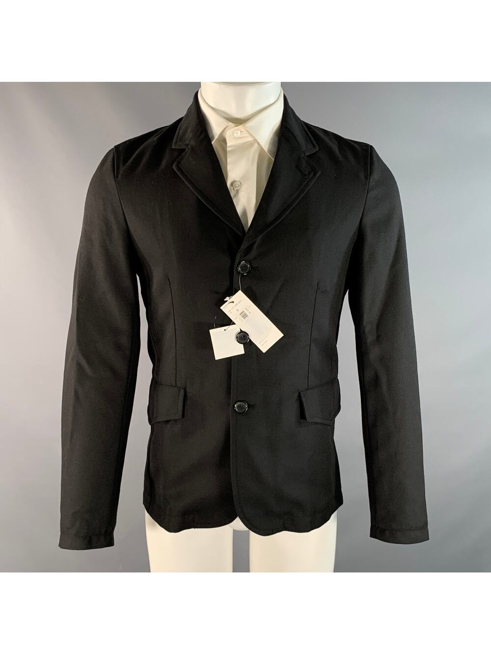 COMME des GARCONS SHIRT Chest Size S Black Polyester / Wool Sport Coat